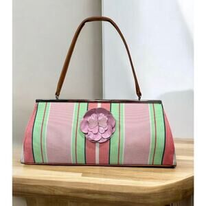 Glenda Gies Sophia Style #1133 Striped Handbag